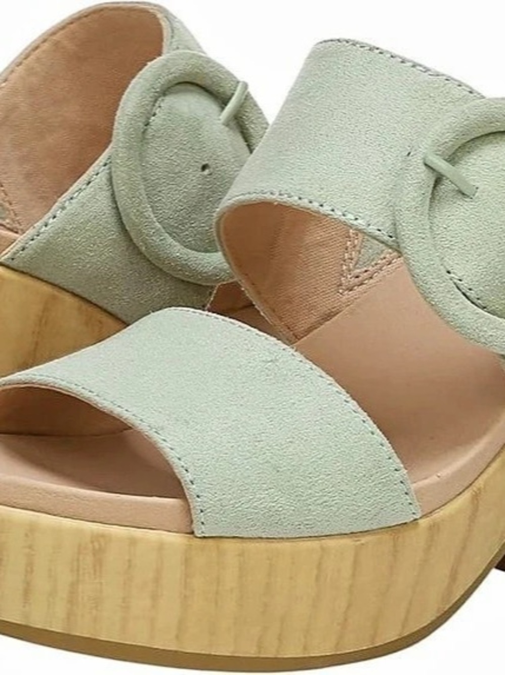 Dr. Scholl’s Bayside Pistachio Platform Block Heel Sandals Size 6.5